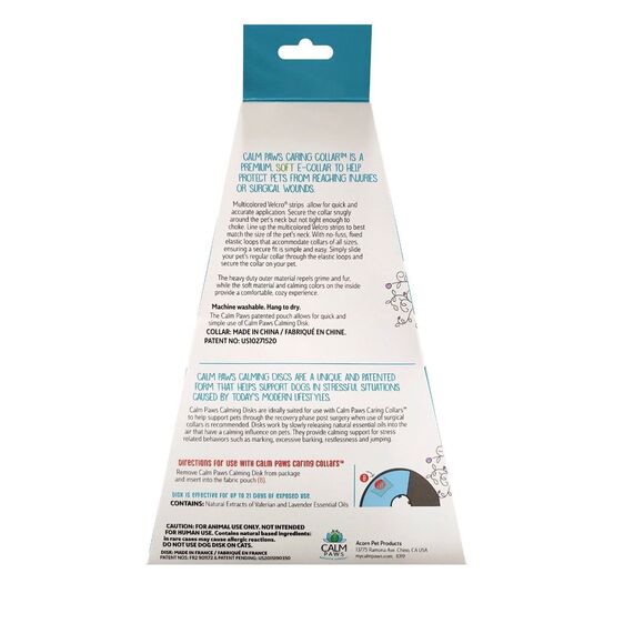 Calm Paws Dog E Collar Size L Soft Calming Gel Patch Disk Behavior Support - Picture 11 of 11